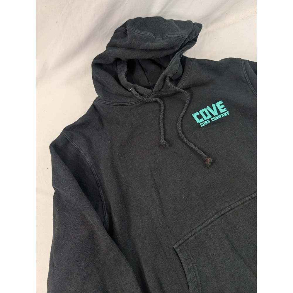 Cove Surf Company Graphic Hoodie Mens S Black Mermaid Tales Of Deep Pullover